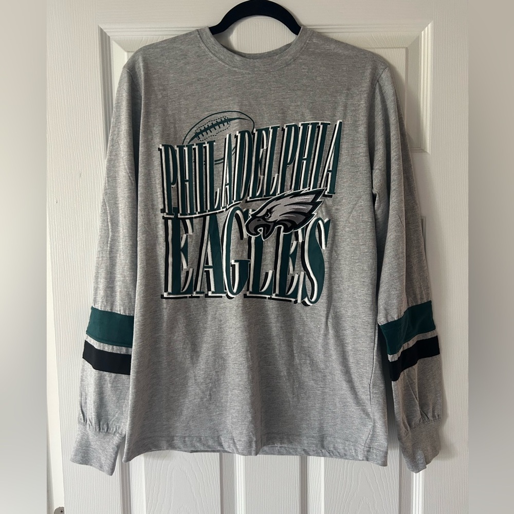 Philadelphia Eagles Gray Long Sleeve Shirt